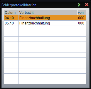 Postings correction files overview