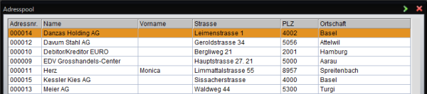 DB view address pool