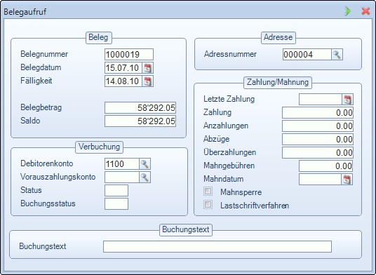 Project voucher detail