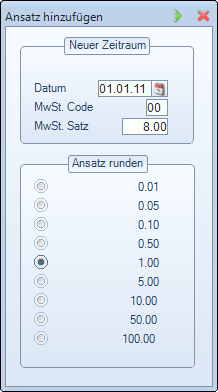 Approach add - Vat window