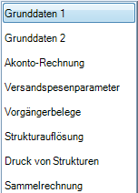 menu basic data