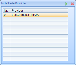 Tapi Settings Choose Provider