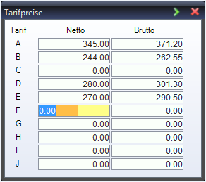 Tariff Rates