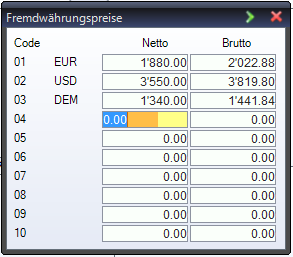 Foreign Currency Rates